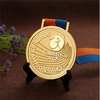 Medalla del logotipo del campeonato de gimnasia Rose Gold Soccer Awards (8)